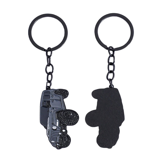 1/2pcs,Keychain with Car Styling, Combining Off-Road Style and Metallic Texture