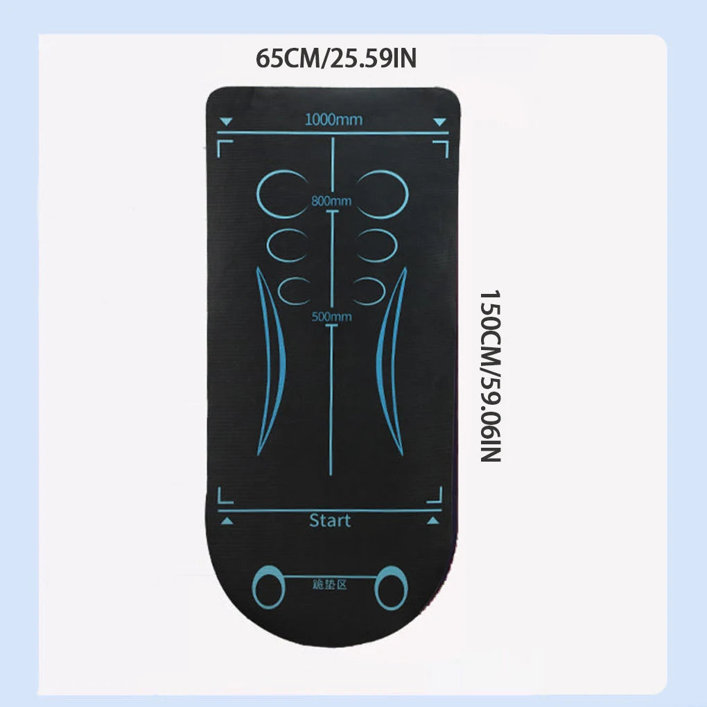 Yoga Mat Shock Anti-skid Gymnastics Mat Silent Kneeling Pad Gym Mat For Indoor Fitness Abdominal Training Core Workout Pilates