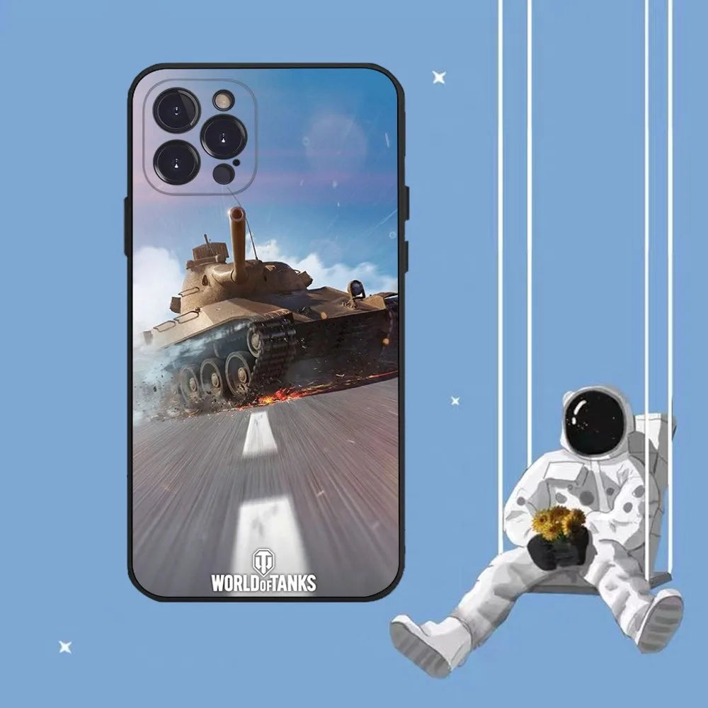 World Of Tank Phone Case For iPhone 14 11 12 13 Mini Pro XS Max Cover 6 7 8 Plus X XR SE 2020 Funda Shell