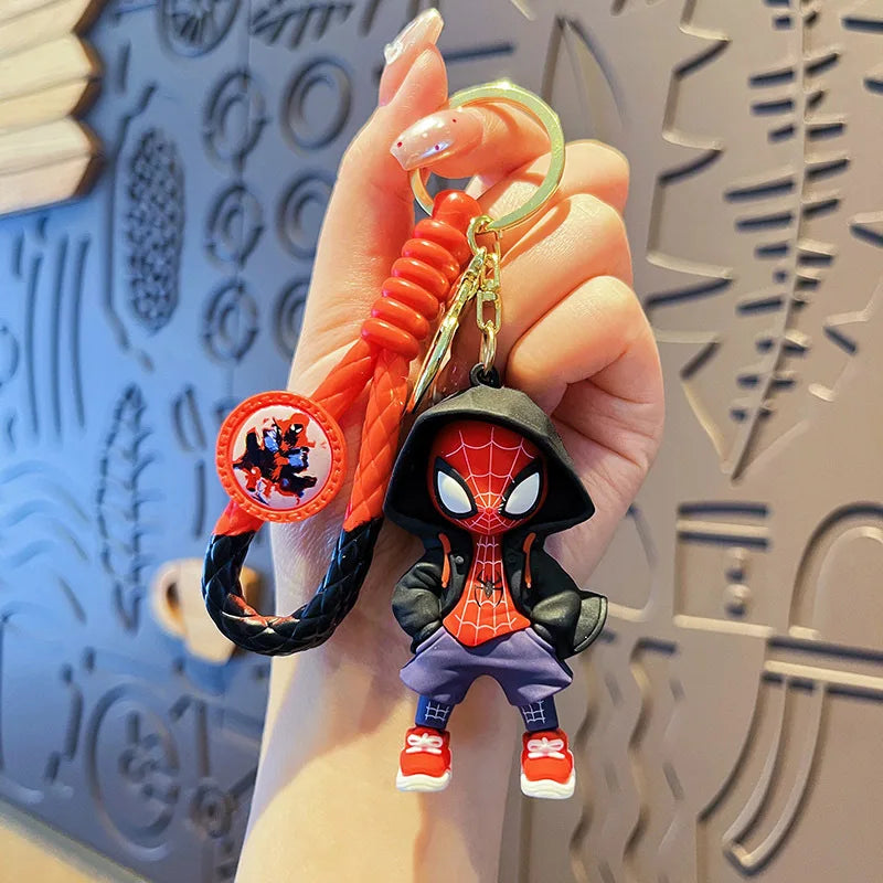 Marvel Spider-Man keychain cartoon comic book Avengers series keyring cool keychain Widget friend gifts