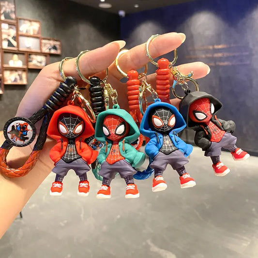 Marvel Spider-Man keychain cartoon comic book Avengers series keyring cool keychain Widget friend gifts