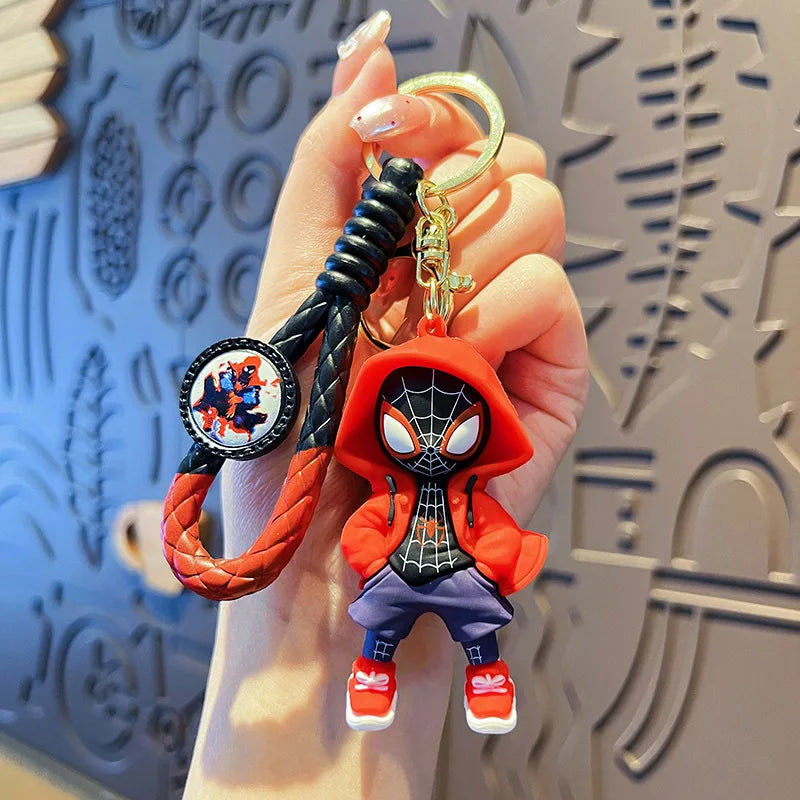 Marvel Spider-Man keychain cartoon comic book Avengers series keyring cool keychain Widget friend gifts