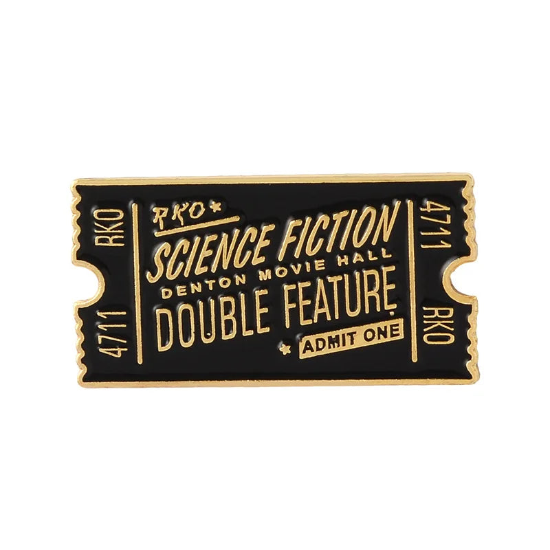 Rocky Horror Pin Movie Ticket Enamel Pin Rocky Horror Show Brooch Lapel Pins Badge Film Movie Jewelry Gift for Friend Wholesale