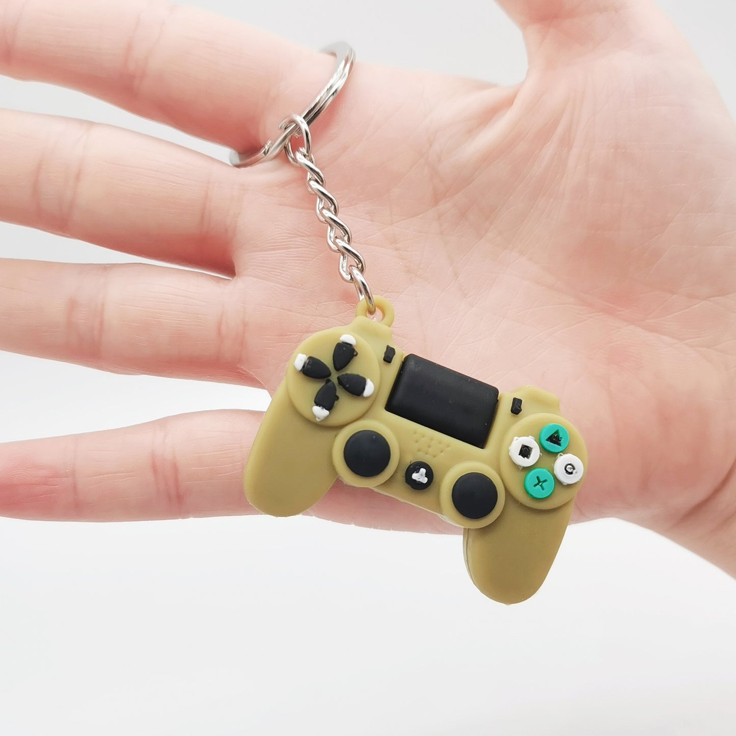 1PCS PVC Game Machine Keychain & Keyring Cute Gamepad Joystick Key Chain PS4 Game Console Jewelry Bag Car Hanging Accessories