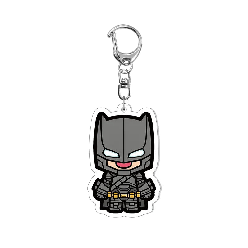 Marvel Avengers Cute Keychain Cartoon Iron Man Thor Hulk Captain America Car Keychain Kids Bag Pendant Keyring Friends Gift