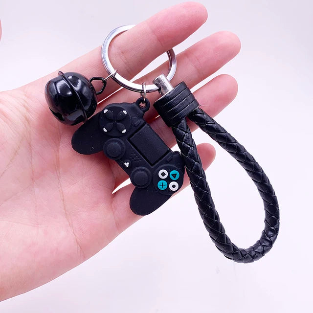 1PCS PVC Game Machine Keychain & Keyring Cute Gamepad Joystick Key Chain PS4 Game Console Jewelry Bag Car Hanging Accessories