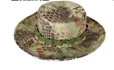 Tactical Boonie Hat Camouflage Fishing Cap Outdoor Sport Sun Bucket Cap Outdoor Training Travel Hunting Hiking Cap