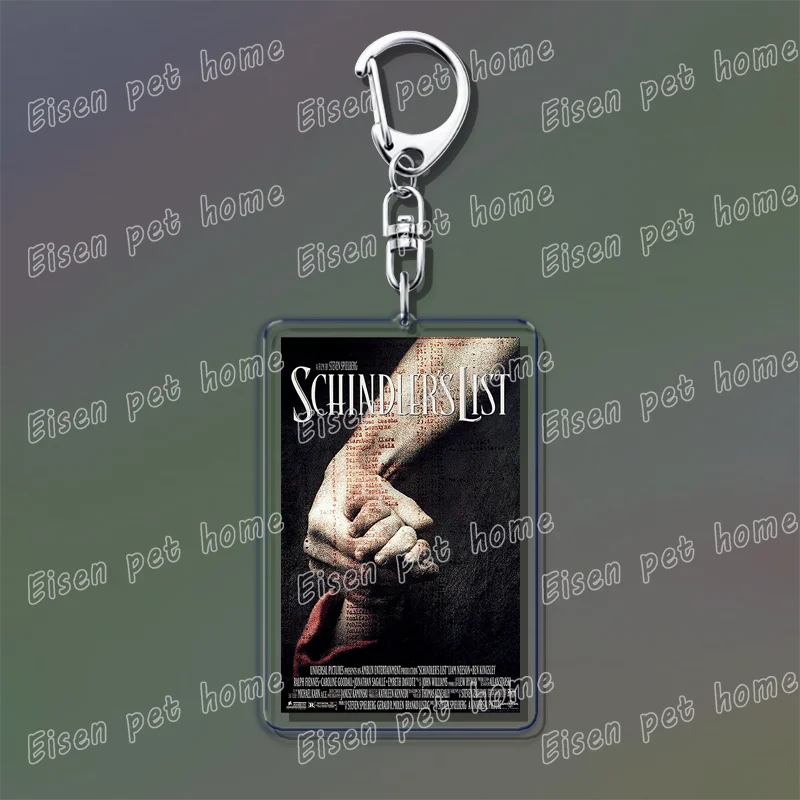 Popular Classic Movies Keychains for Accessories Bag Jaws Fight Club Avatar Films Pendant Key Chains Keyrings Jewelry Fans Gifts