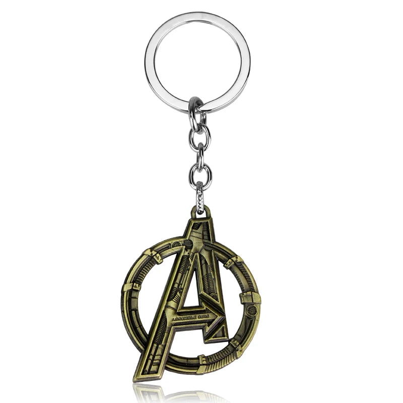 Marvel Superhero Metal Keychain for Bag, Avengers Pendant, Thor Hammer, Deadpool, Spiderman, Iron Man, Captain America Keyrings