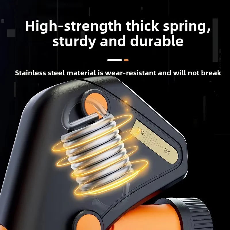 Grip Strengthener Strength Training Hand Exerciser Adjustable 10-120KG Fitness Unisex Finger Rehabilitation Training Hand Grip