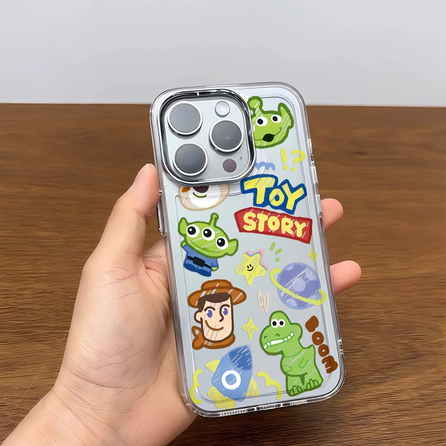 Lovely Cartoon Toys Storys Phone Case For iPhone 17 16e 16 15 14 13 12 11mini Pro Max X XR XSMAX 8 7 Air Plus Transparent Cover