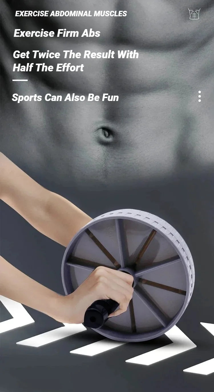 1Pcs Abdominal Wheel Strong Load Bearing Non-slip Roller Strengthen Muscle Exercise Equipment Fitness Training Home Use Silent