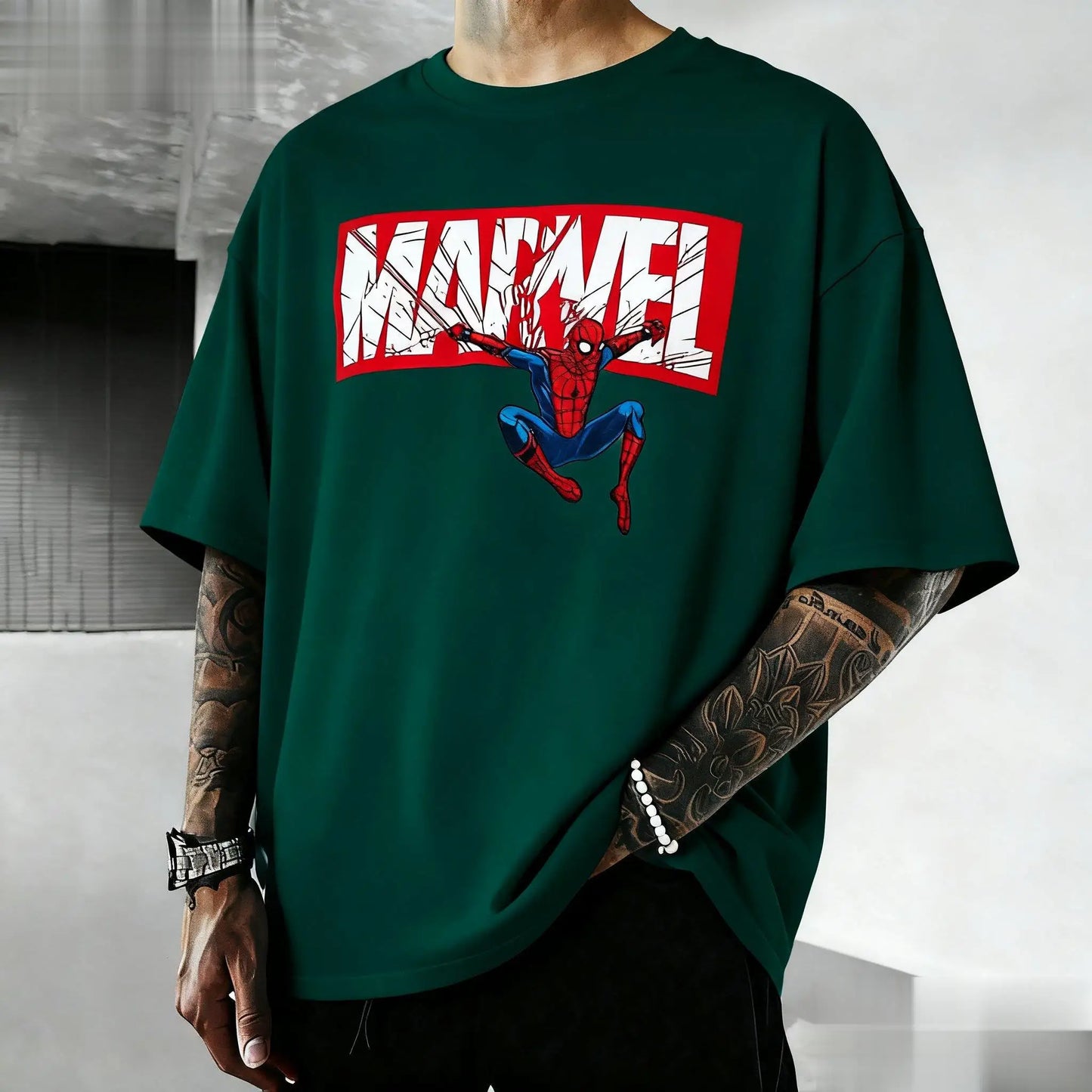 Marvel Spider Man Graphic T Shirt Men Women Cotton Short Sleeve Tee Superhero Print Streetwear Casual Tops Summer Trendy Fashion