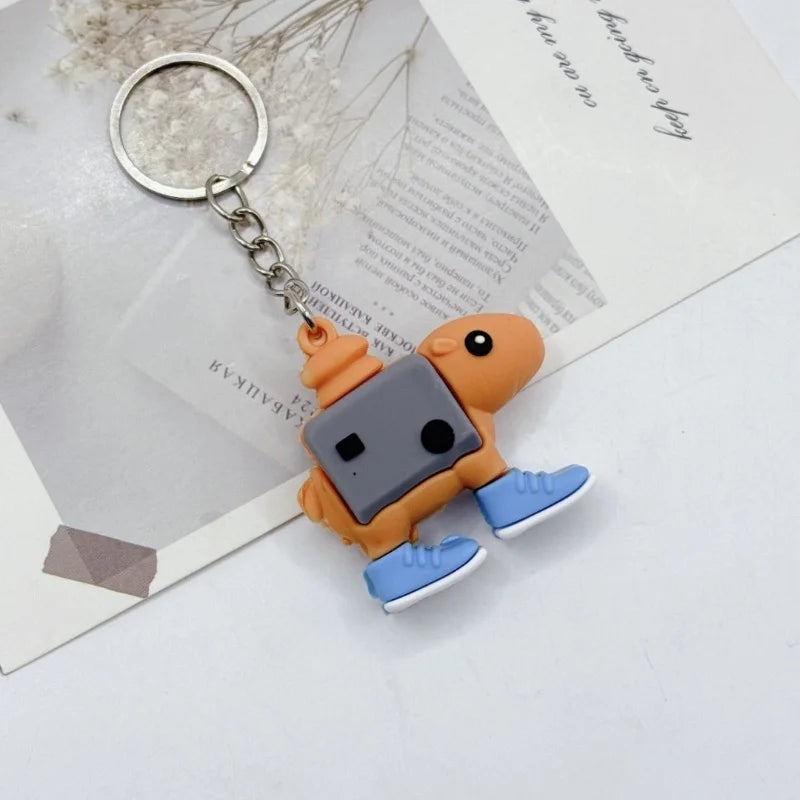 Tungtung Sahur Brainrot Figurine Keychains Shark Tralalero Tralala Plush Keychain Ballerina Cappuccino Brr Patapim Keyrings Deco