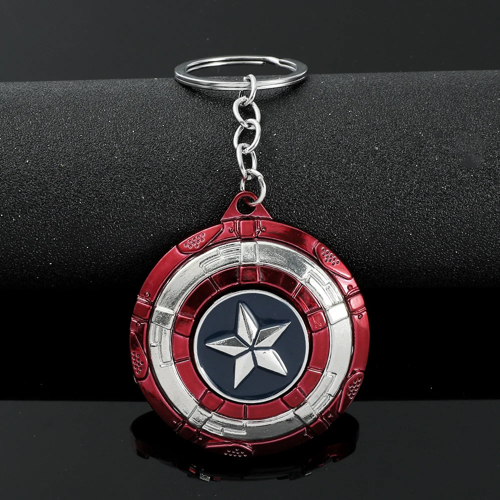 Marvel Superhero Metal Keychain for Bag, Avengers Pendant, Thor Hammer, Deadpool, Spiderman, Iron Man, Captain America Keyrings