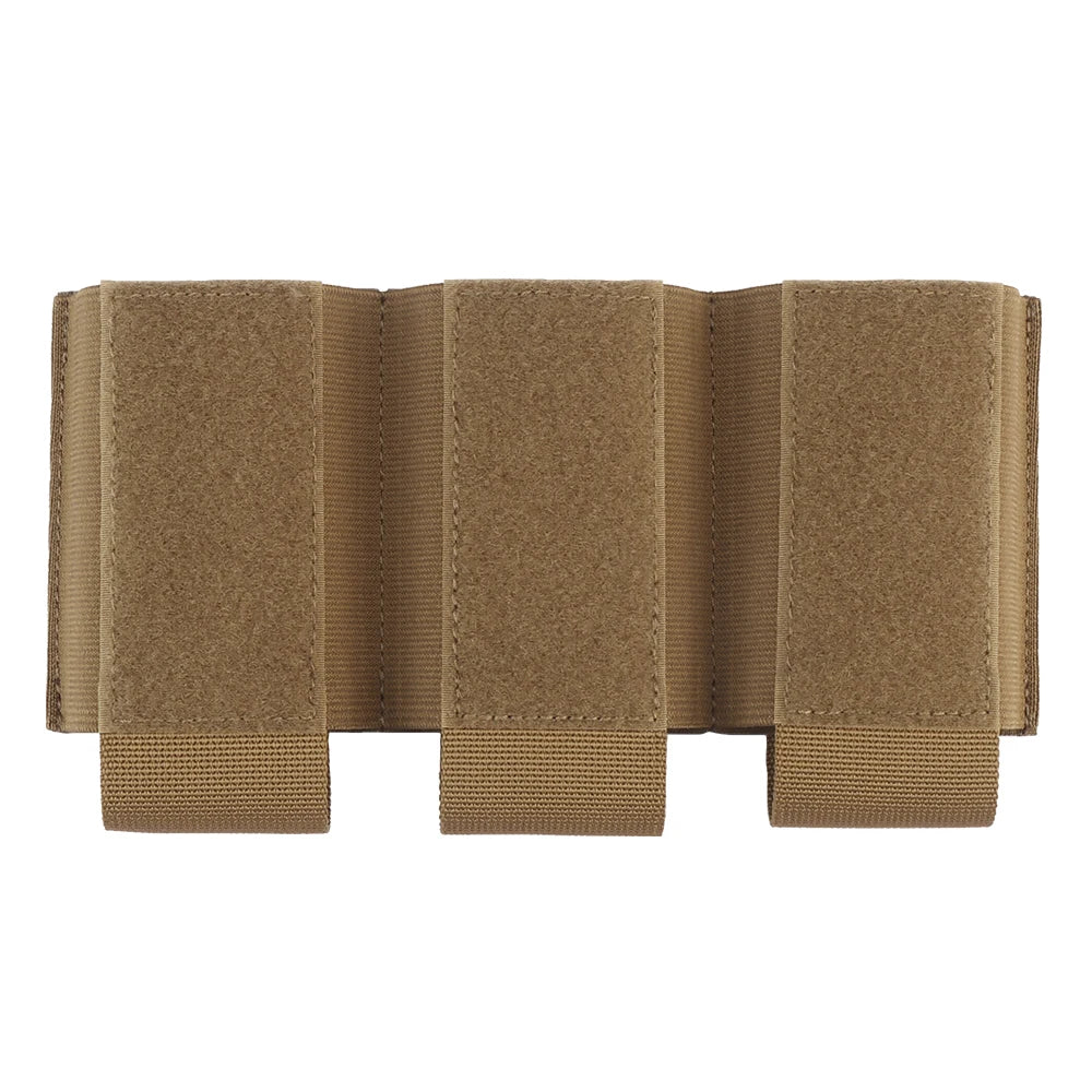 Tactical triple magazine pouch, shooting vest insertable magazine bag, 5.56 7.62 M4 M16 AK rifle mag pouch and magazine holder