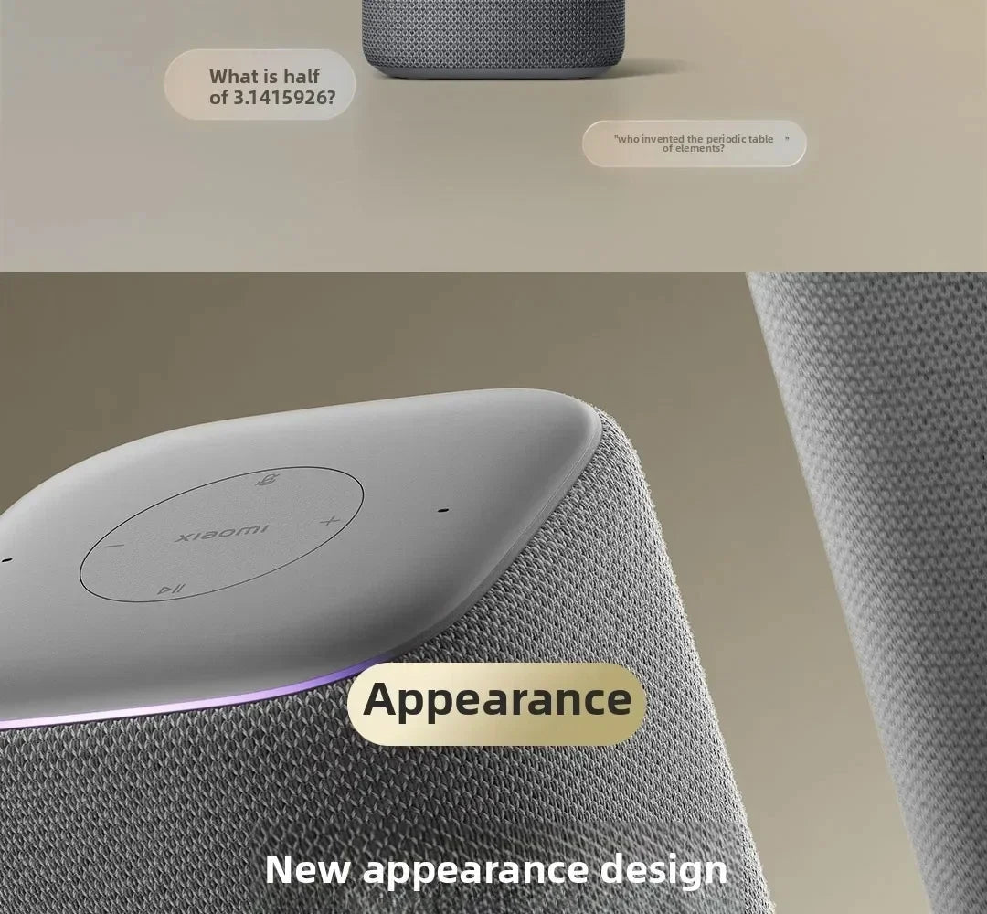 Xiaomi Smart Speaker Bluetooth 5.3 AI Super Xiaoai Intelligence Sound Voice Control Mesh2.0 Wi-Fi 2.4GHz/5GHz with Mi Home APP