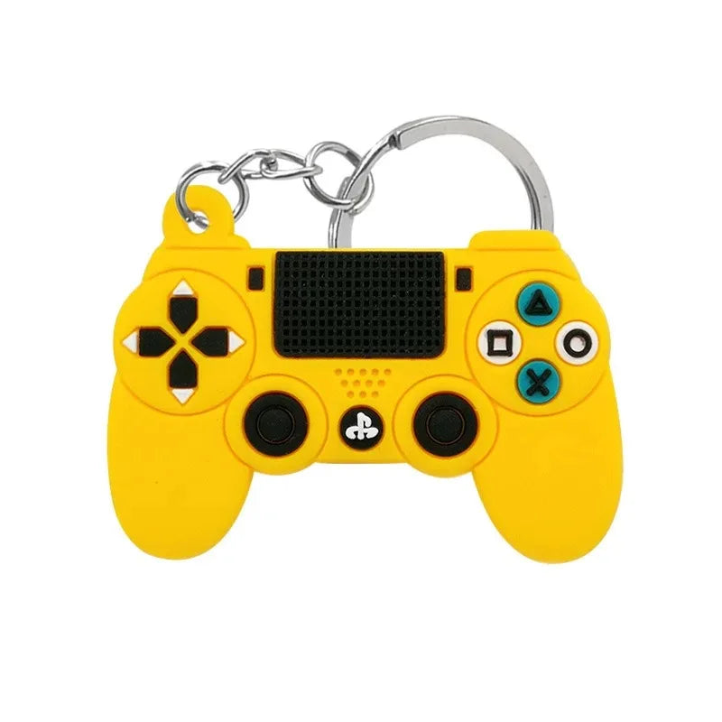 1PCS PVC Game Machine Keychain & Keyring Cute Gamepad Joystick Key Chain PS4 Game Console Jewelry Bag Car Hanging Accessories