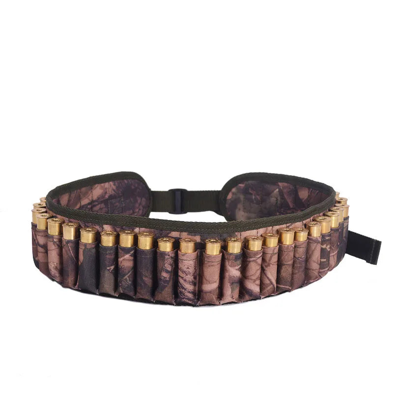 Tactical 30 Rounds 12/20 Gauge Ammo Holder Pouch Belt Shot Gun Shell Bandolier Waist Bullet Cartridges Holster for Hunting