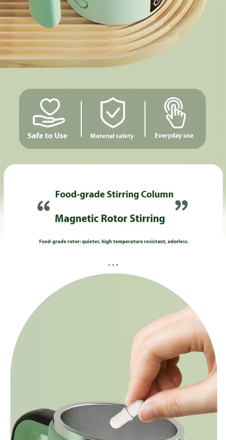 New smart temperature-measuring magnetic automatic stirring cup, electric portable coffee cup, milkshake cup, sports and fitness