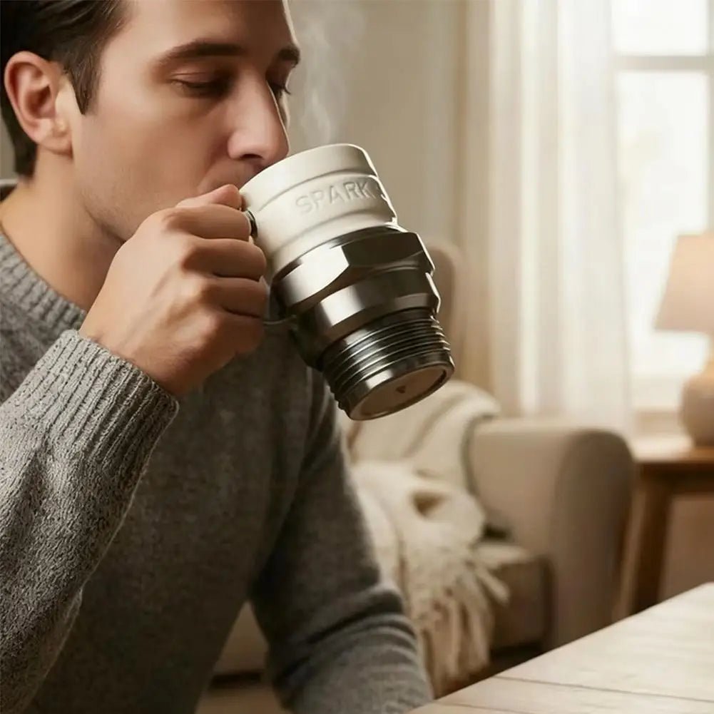 Spark Plug Mug, Engine Spark Plug Design, Novelty Coffee Mug, personalized automotive coffee mugs