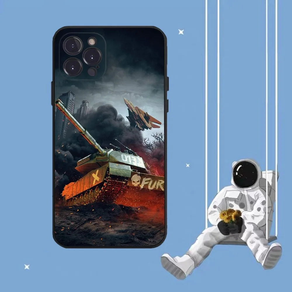 World Of Tank Phone Case For iPhone 14 11 12 13 Mini Pro XS Max Cover 6 7 8 Plus X XR SE 2020 Funda Shell