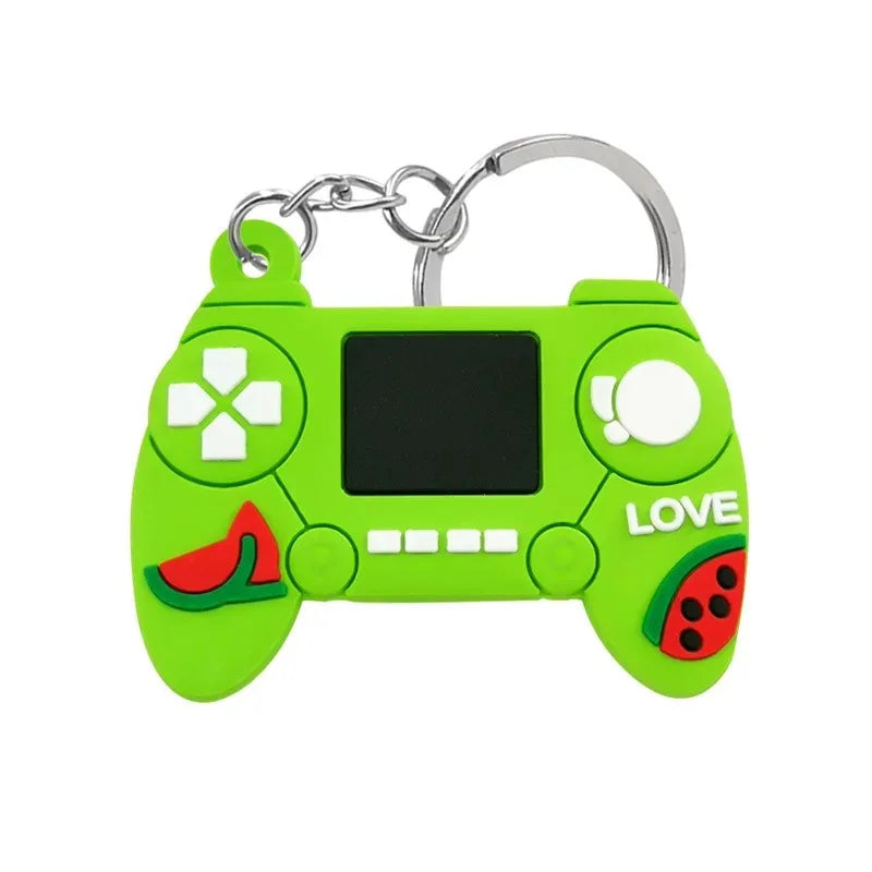 1PCS PVC Game Machine Keychain & Keyring Cute Gamepad Joystick Key Chain PS4 Game Console Jewelry Bag Car Hanging Accessories
