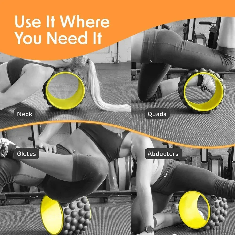 Physical Exercise and Waist Muscle Relaxer Yoga Assist WheelPregnancy Movement Yoga Abdominal Wheel Yoga Wheel Fitness Device