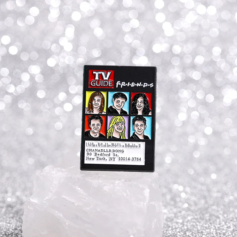 TV Show Friends Collection Enamel Pins Custom Sitcoms Character Role Brooch Backpack Lapel Badge Jewelry Accessory Gift for Fans