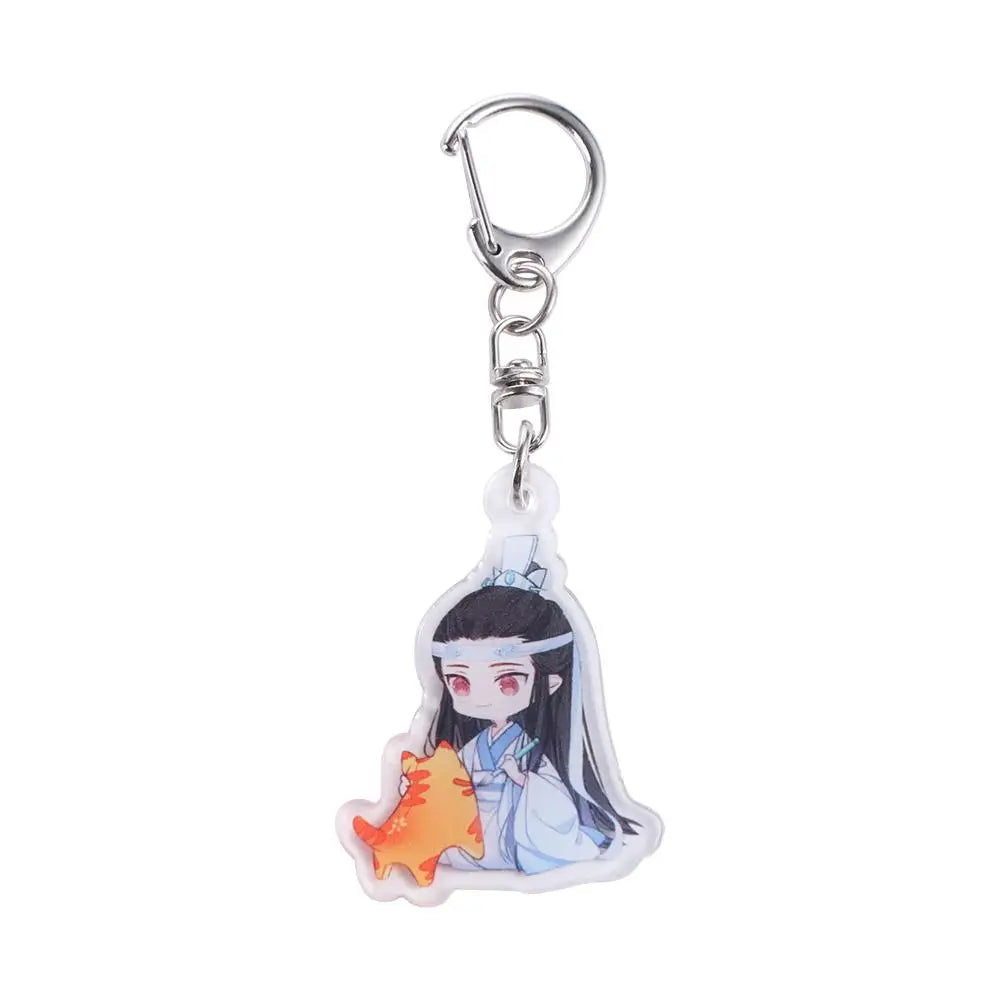 Mo Dao Zu Shi Mo Dao Zu Shi Keychain Wei Wuxian Anime BL Anime Acrylic Keyring Lan Wangji Cartoon