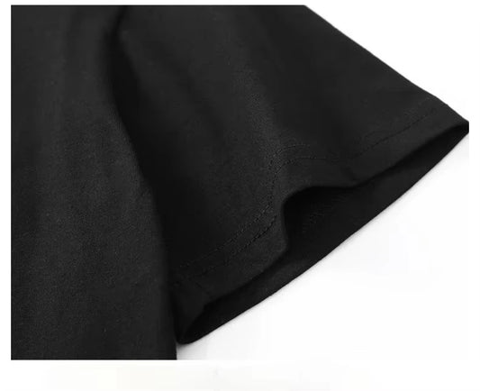 Jimmy Page Led Zeppelin Cotton Black Loose and Breathable Men's and Women's Same Crew Neck Pure Cotton T-shirt