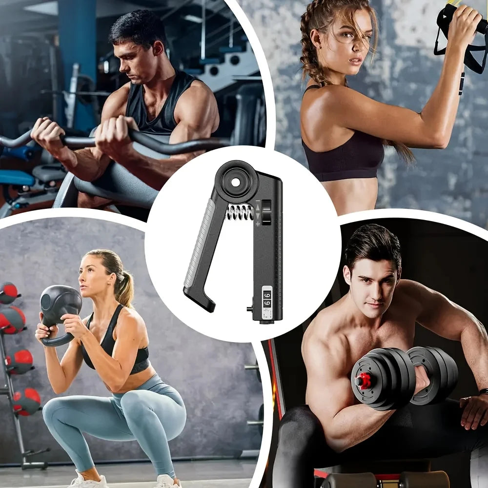  Grip Strength Trainer Forearm Strengthener Anti Slip Grip Exerciser Trainer Adjustable Resistance for Gym Fitness