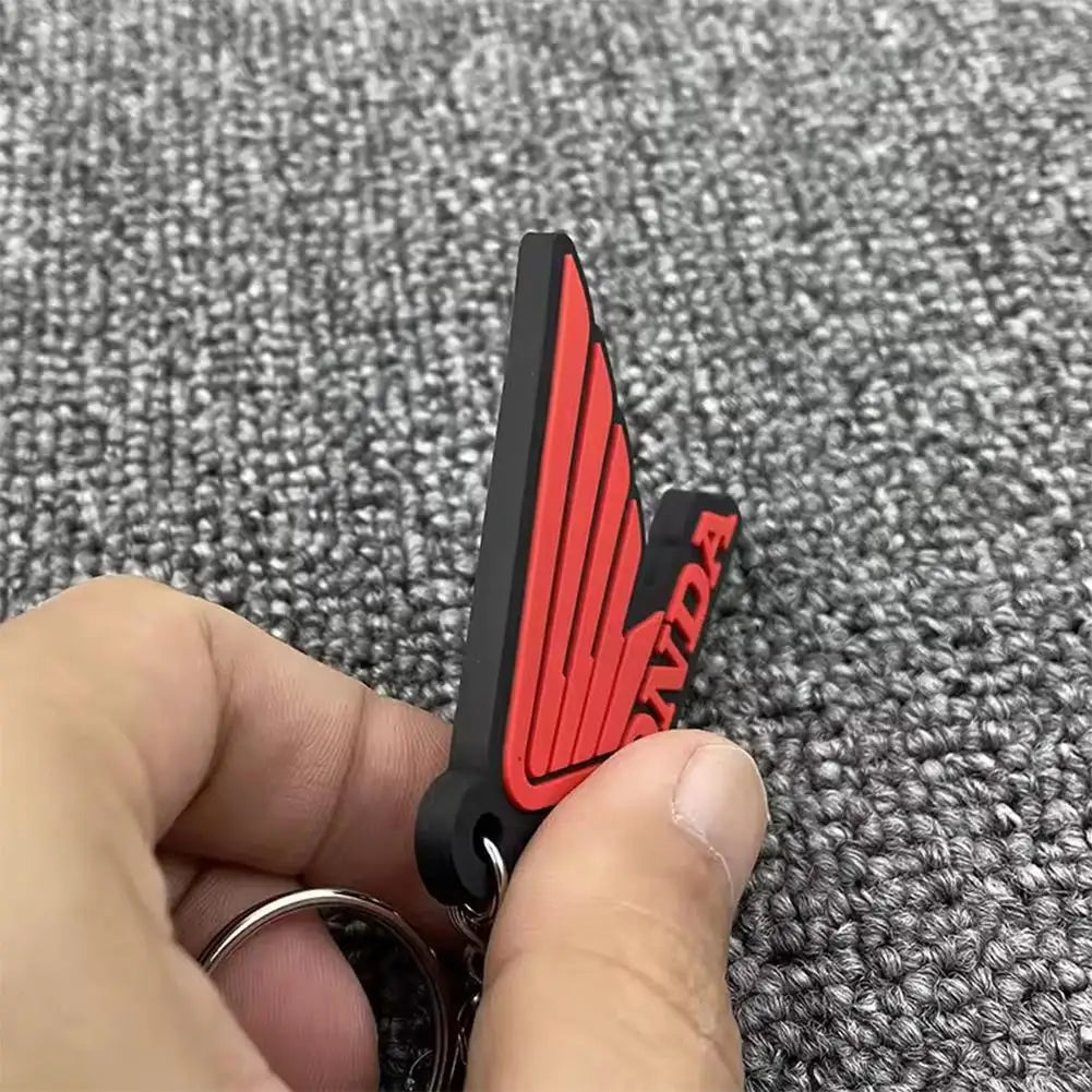 Motorcycle Keychain Rubber Keyring Logo Key Chain Small Gift Activities For Honda Motorcycle Keychain Accessories