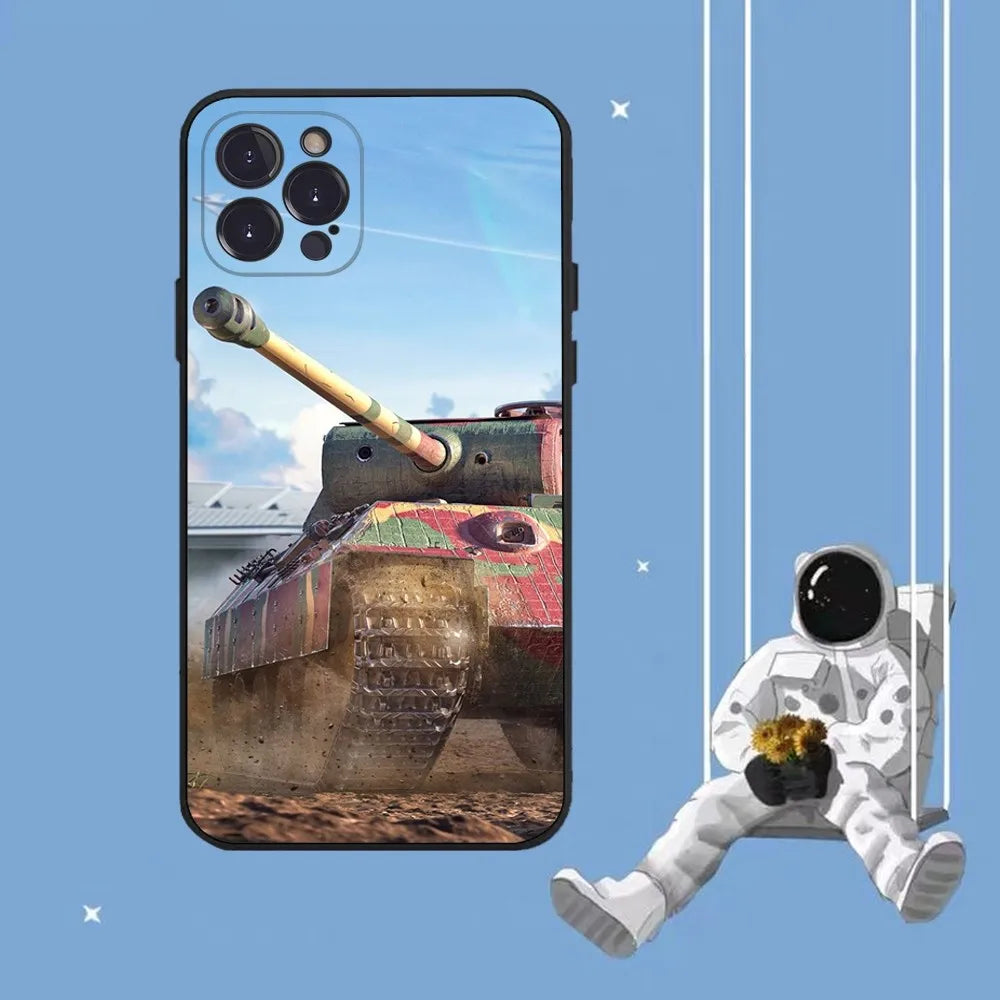 World Of Tank Phone Case For iPhone 14 11 12 13 Mini Pro XS Max Cover 6 7 8 Plus X XR SE 2020 Funda Shell