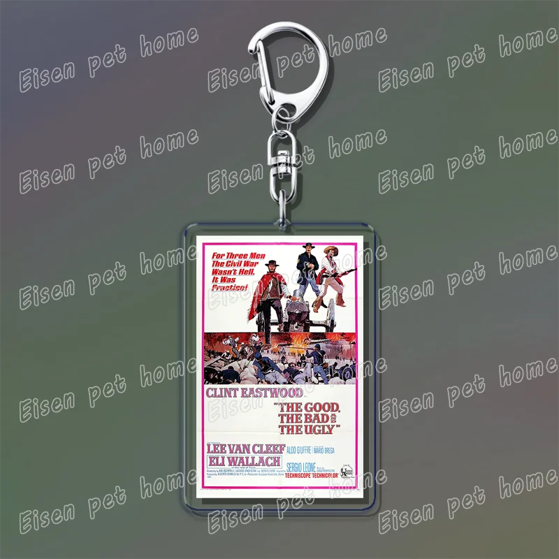 Popular Classic Movies Keychains for Accessories Bag Jaws Fight Club Avatar Films Pendant Key Chains Keyrings Jewelry Fans Gifts