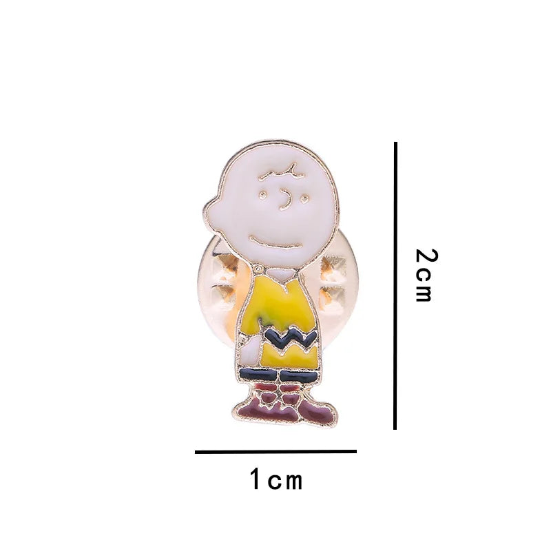 Snoopy Brooch Cartoon Animation Enamel Pin Cartoon Animal Pines Lapel Pins Badge on Backpack Clothing Accessories Bag Decor Gift