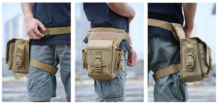 Tactical Leg Bag Men's Outdoor Waist Bag Sports Camping Hike Hike Multipurpose Saddle Bag Multipurpose Utility Bag