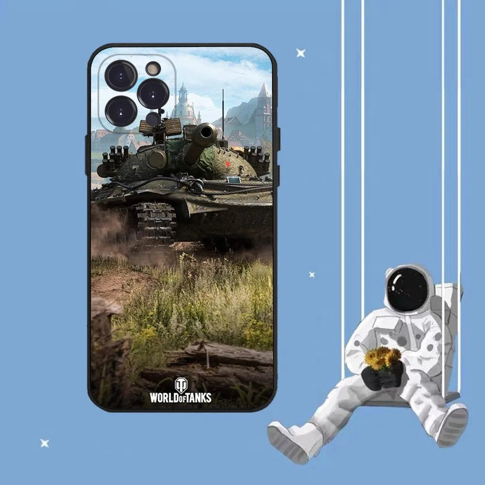 World Of Tank Phone Case For iPhone 14 11 12 13 Mini Pro XS Max Cover 6 7 8 Plus X XR SE 2020 Funda Shell