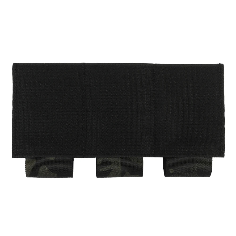 Tactical triple magazine pouch, shooting vest insertable magazine bag, 5.56 7.62 M4 M16 AK rifle mag pouch and magazine holder