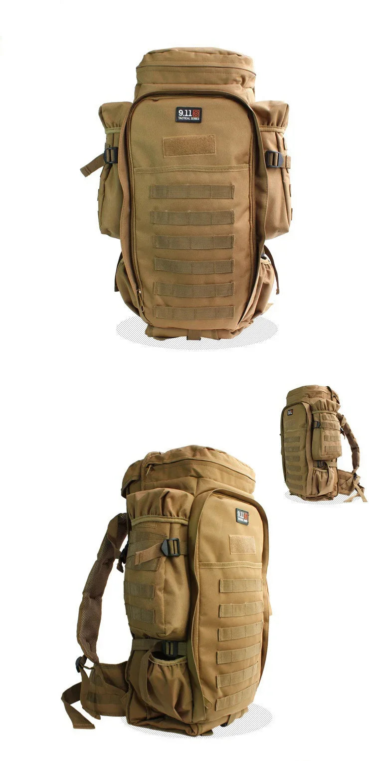 Tactical Backpacks Large Capacity 70L Assault Bags Molle Outdoor Pack for Trekking Camping Hunting Hiking Gun Bag