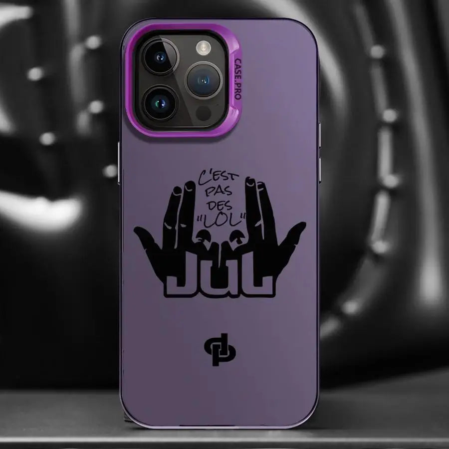 Phone Case for iPhone 11 14 16Pro 16e XR 13 Pro MAX 14Pro XS MAX 12 15 Soft Cover 12Pro 16 Plus 11Pro J-JuL C'est Pas Des Lol