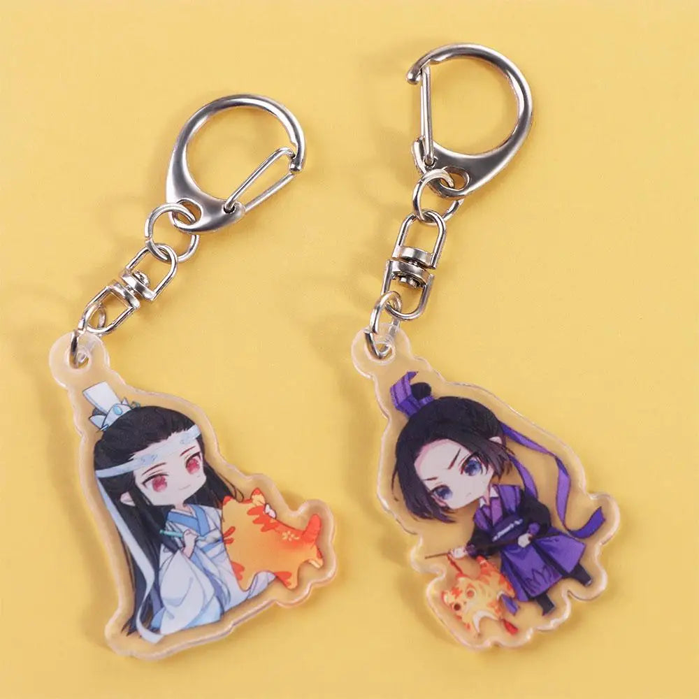 Mo Dao Zu Shi Mo Dao Zu Shi Keychain Wei Wuxian Anime BL Anime Acrylic Keyring Lan Wangji Cartoon
