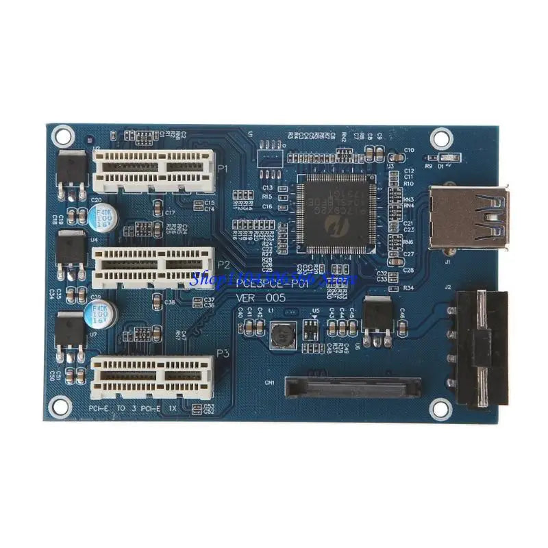 02DD PCIe 1 to 3 Riser Card, Pcie Splitter 1 to 3 PCI Riser Card, 3 Risers into 1 PCI Card, PCIe Multiplier Risers 1X to 1X