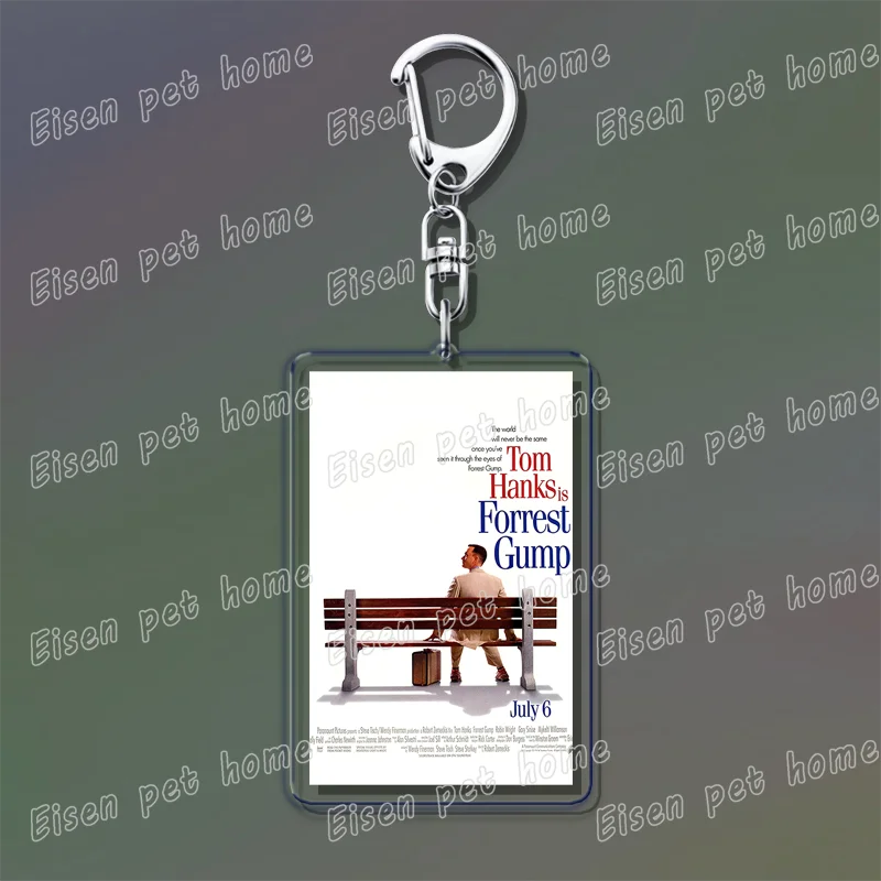 Popular Classic Movies Keychains for Accessories Bag Jaws Fight Club Avatar Films Pendant Key Chains Keyrings Jewelry Fans Gifts