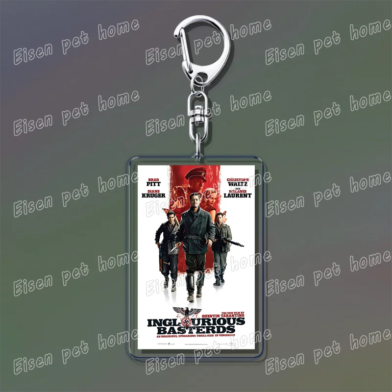 Popular Classic Movies Keychains for Accessories Bag Jaws Fight Club Avatar Films Pendant Key Chains Keyrings Jewelry Fans Gifts