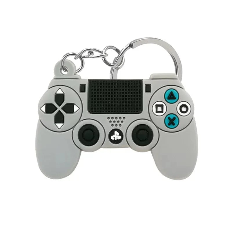 1PCS PVC Game Machine Keychain & Keyring Cute Gamepad Joystick Key Chain PS4 Game Console Jewelry Bag Car Hanging Accessories
