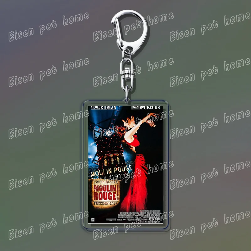 Popular Classic Movies Keychains for Accessories Bag Jaws Fight Club Avatar Films Pendant Key Chains Keyrings Jewelry Fans Gifts