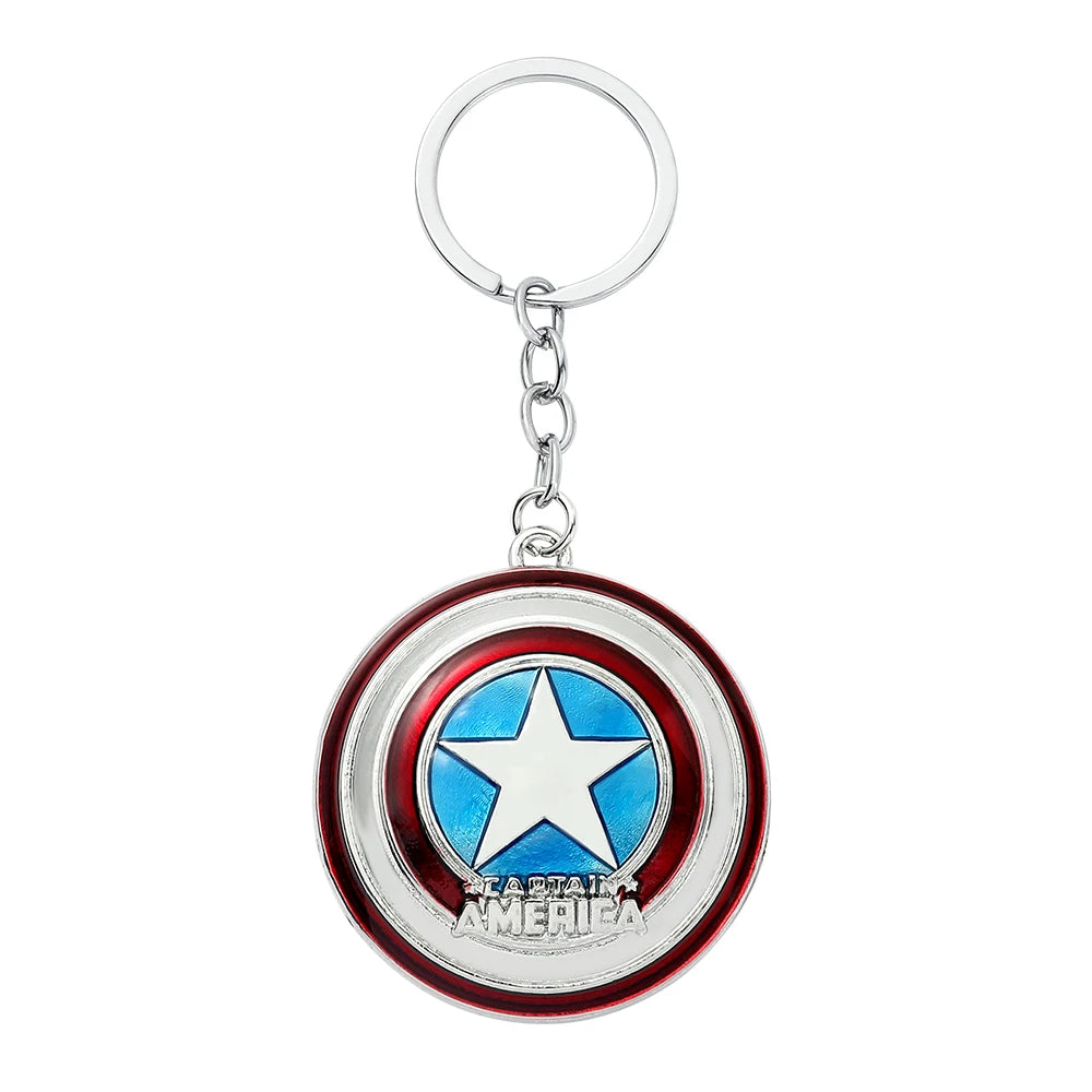 Marvel Superhero Metal Keychain for Bag, Avengers Pendant, Thor Hammer, Deadpool, Spiderman, Iron Man, Captain America Keyrings