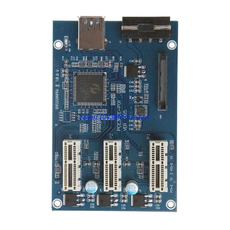 02DD PCIe 1 to 3 Riser Card, Pcie Splitter 1 to 3 PCI Riser Card, 3 Risers into 1 PCI Card, PCIe Multiplier Risers 1X to 1X