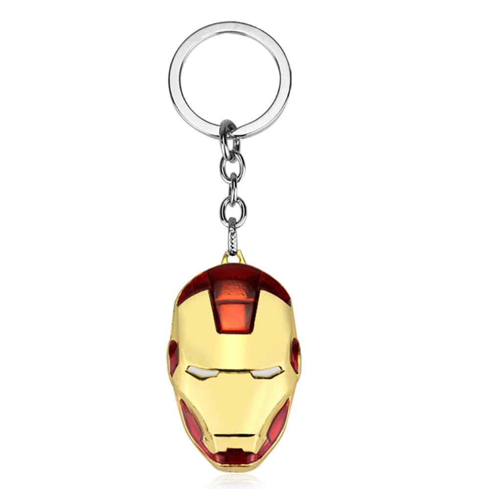 Marvel Superhero Metal Keychain for Bag, Avengers Pendant, Thor Hammer, Deadpool, Spiderman, Iron Man, Captain America Keyrings